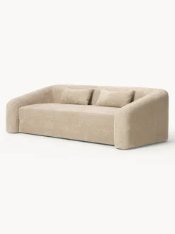 Sofá cama de borreguillo bouclé Eliot (3 plazas)