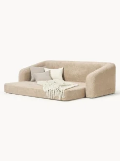 Sofá cama de borreguillo bouclé Eliot (3 plazas)