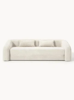 Sofá cama de borreguillo bouclé Eliot (3 plazas)