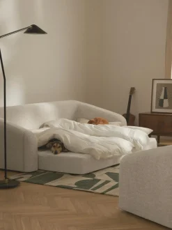 Sofá cama de borreguillo bouclé Eliot (3 plazas)