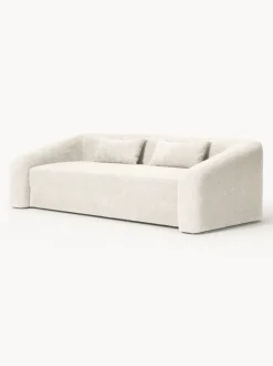 Sofá cama de borreguillo bouclé Eliot (3 plazas)