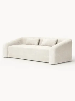 Sofá cama de borreguillo bouclé Eliot (3 plazas)