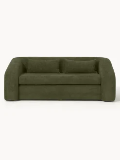 Sofá cama de borreguillo bouclé Eliot (2 plazas)