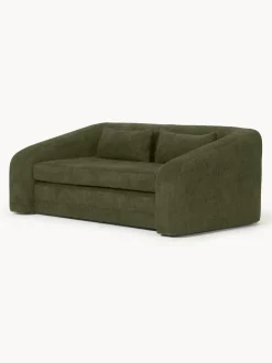 Sofá cama de borreguillo bouclé Eliot (2 plazas)