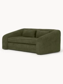 Sofá cama de borreguillo bouclé Eliot (2 plazas)