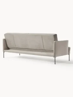Sofá cama de terciopelo Fluente (3 plazas)