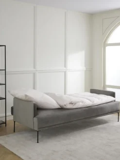 Sofá cama de terciopelo Fluente (3 plazas)