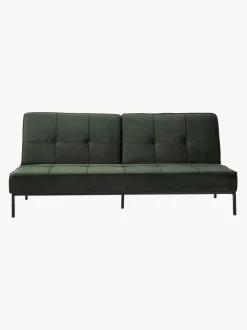Sofá cama de terciopelo Perugia (3 plazas)