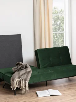 Sofá cama de terciopelo Perugia (3 plazas)