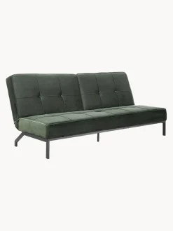Sofá cama de terciopelo Perugia (3 plazas)