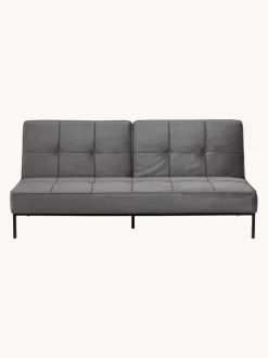 Sofá cama de terciopelo Perugia (3 plazas)