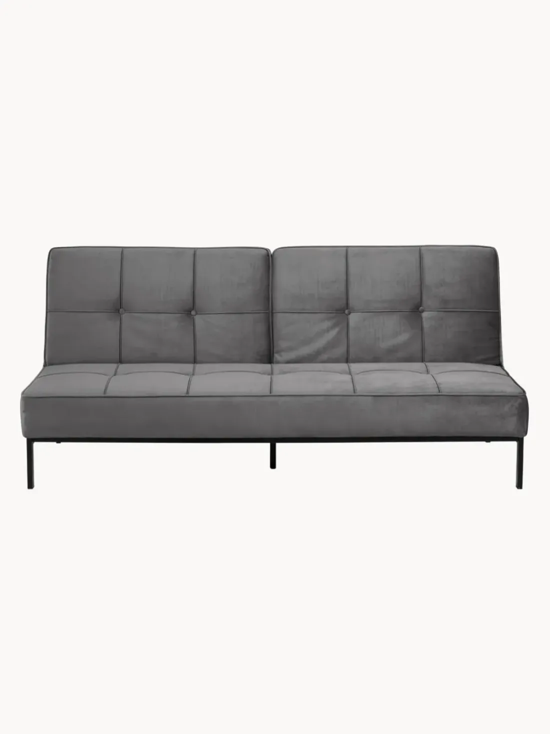 Sofá cama de terciopelo Perugia (3 plazas)