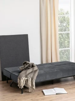 Sofá cama de terciopelo Perugia (3 plazas)