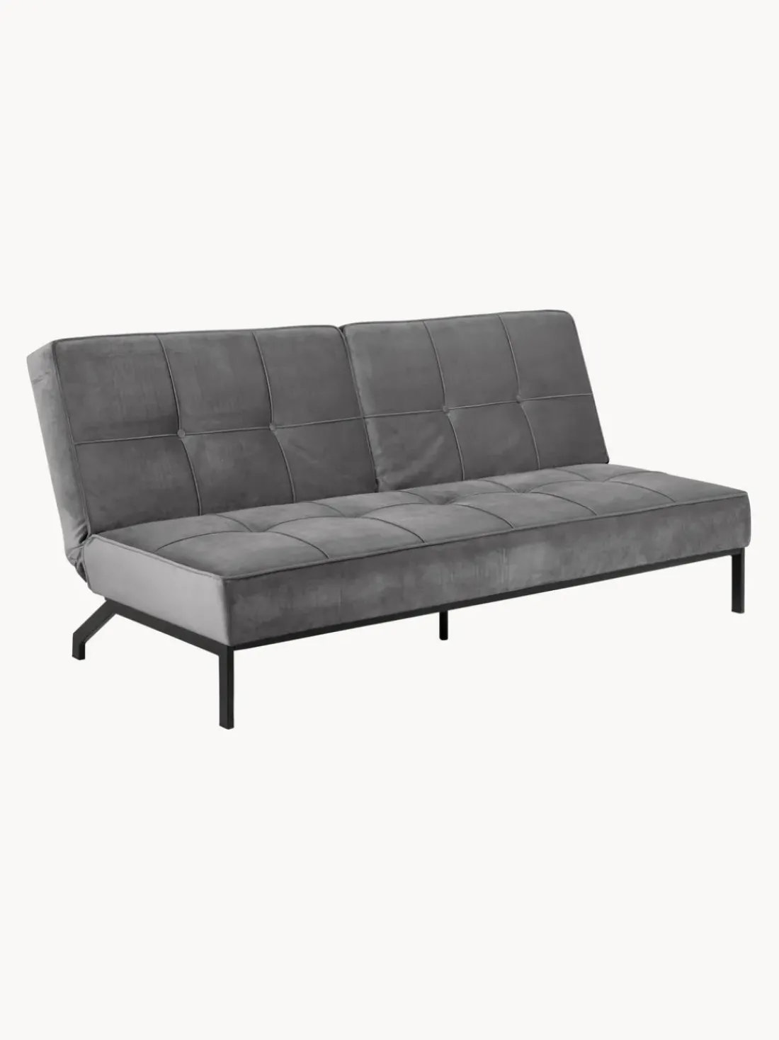 Sofá cama de terciopelo Perugia (3 plazas)