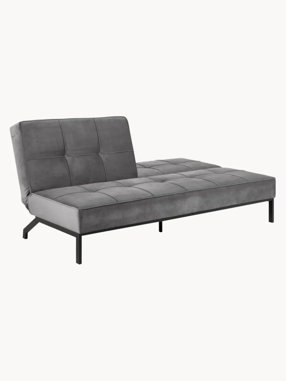 Sofá cama de terciopelo Perugia (3 plazas)