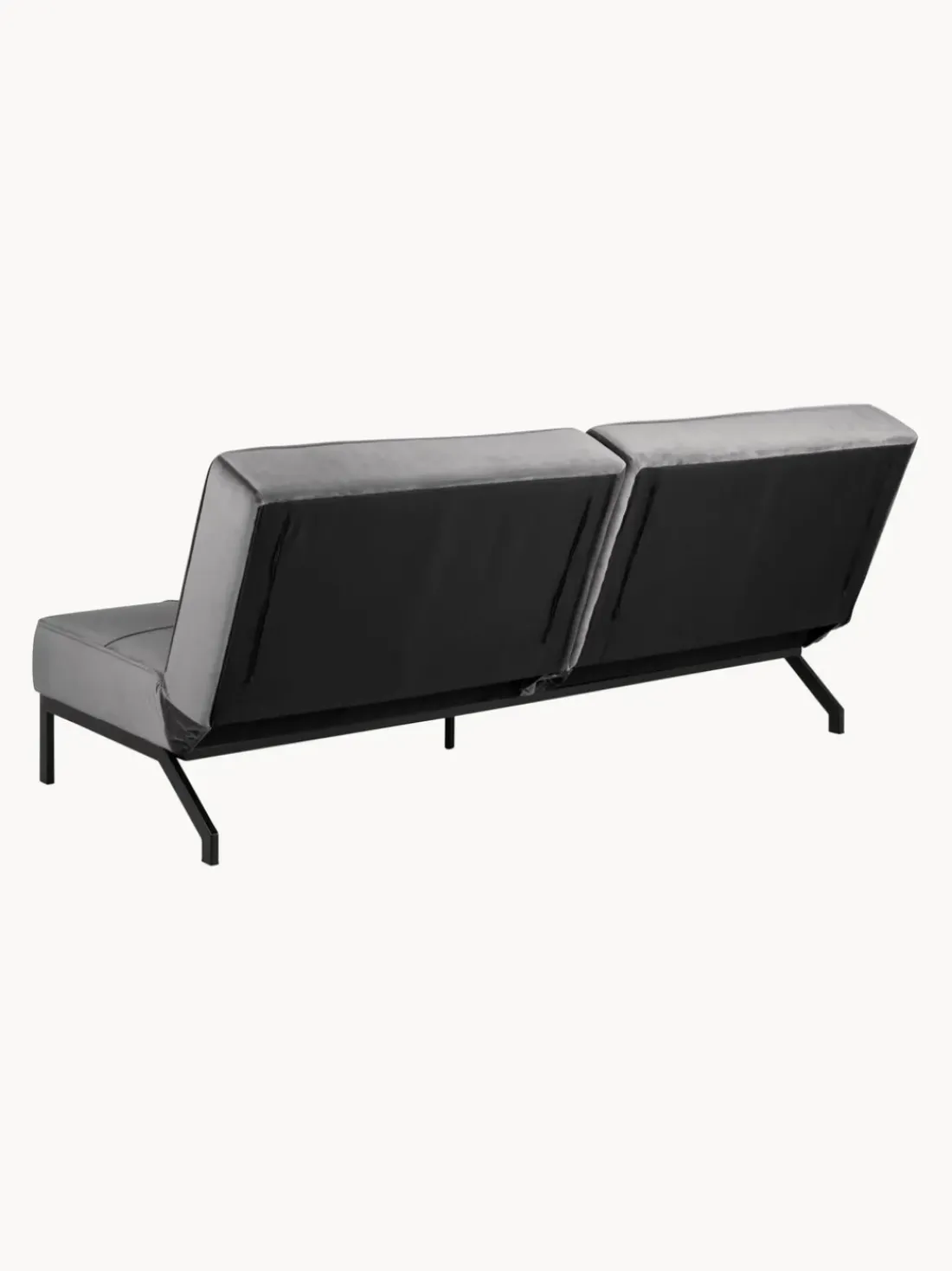 Sofá cama de terciopelo Perugia (3 plazas)