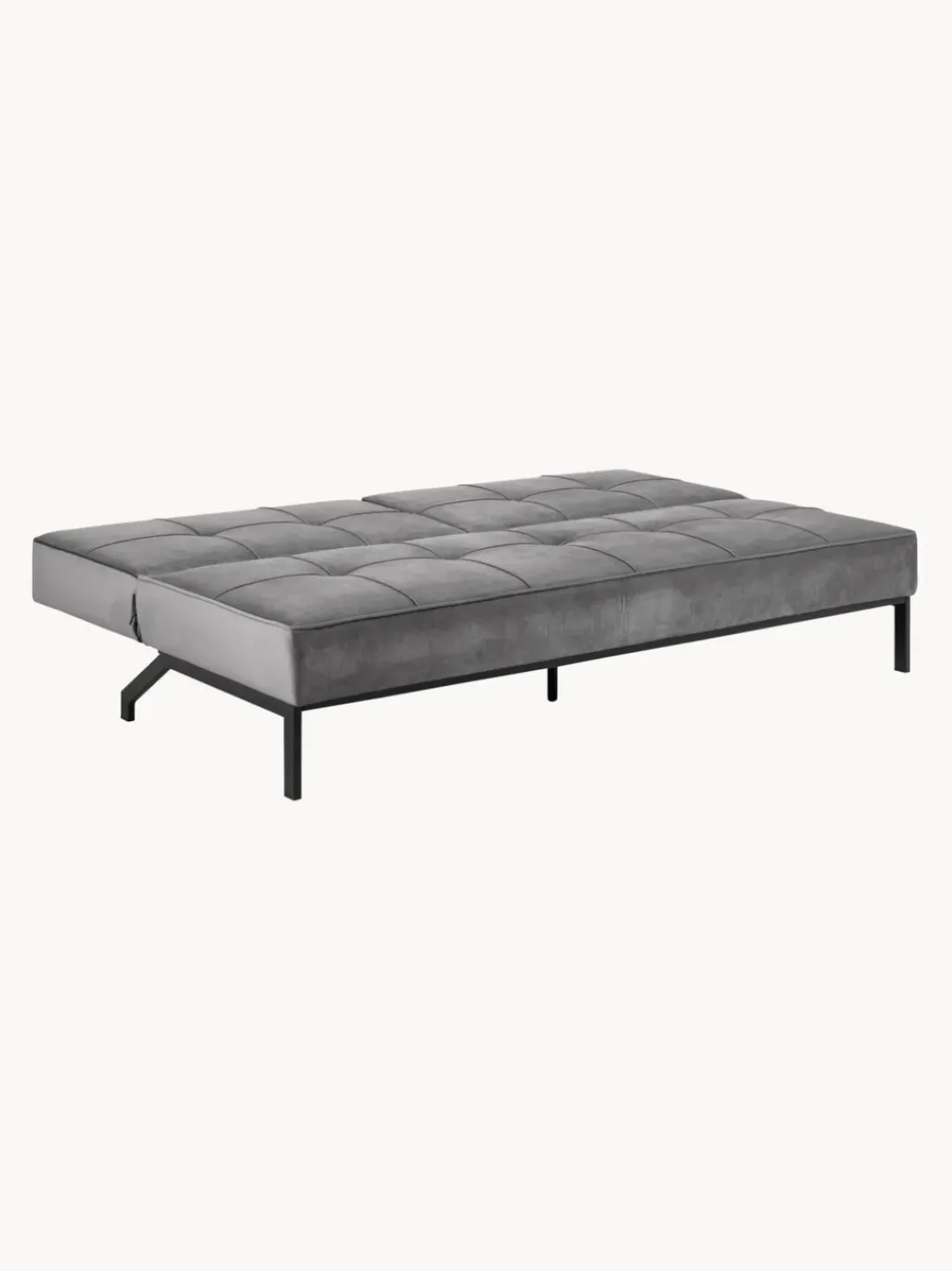Sofá cama de terciopelo Perugia (3 plazas)