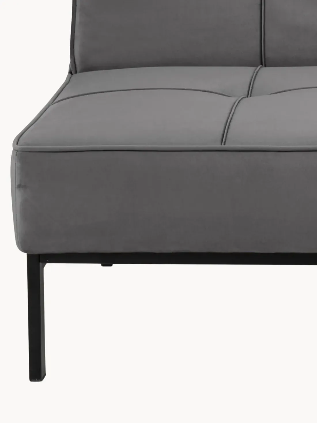 Sofá cama de terciopelo Perugia (3 plazas)
