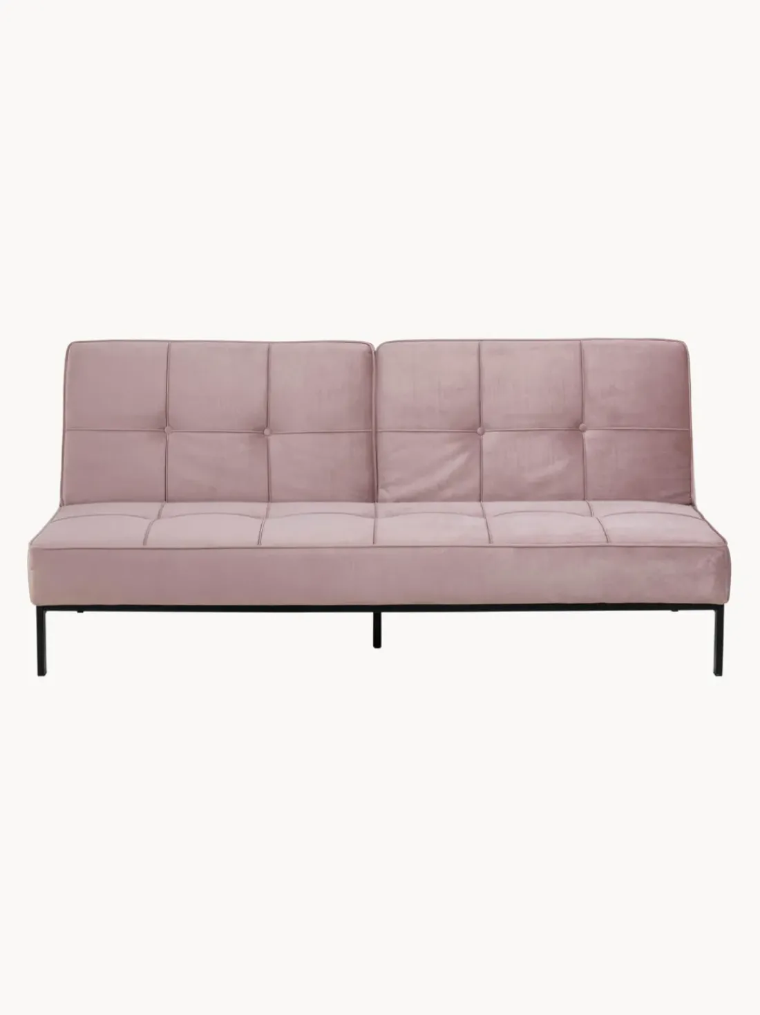 Sofá cama de terciopelo Perugia (3 plazas)