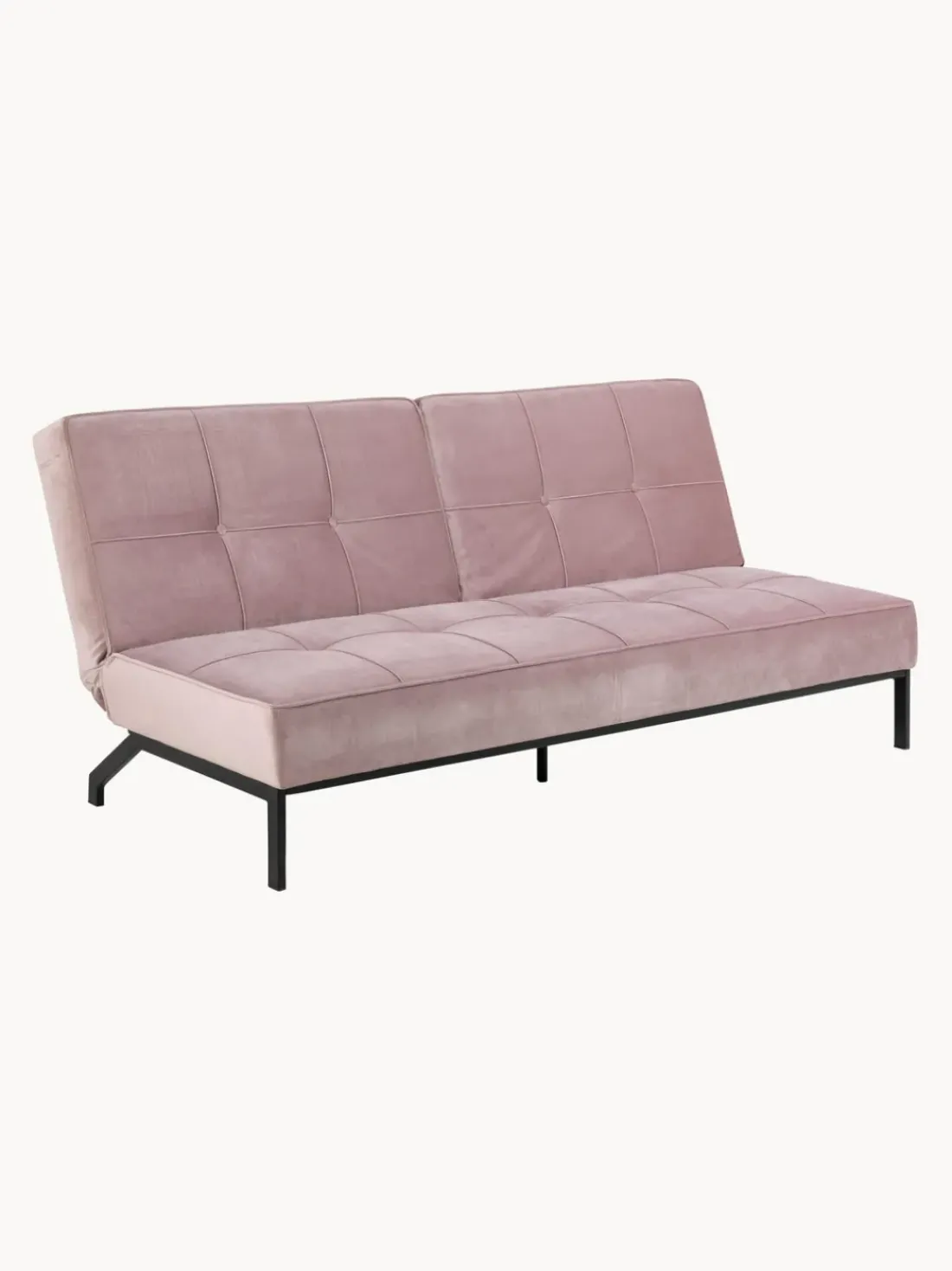 Sofá cama de terciopelo Perugia (3 plazas)