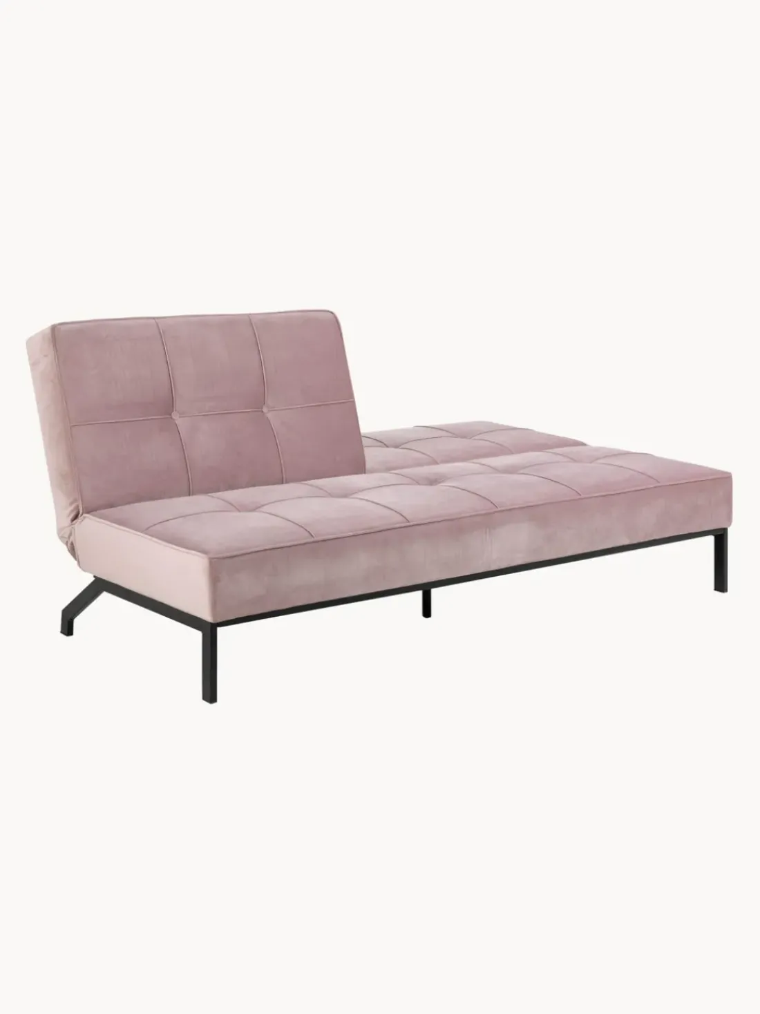 Sofá cama de terciopelo Perugia (3 plazas)