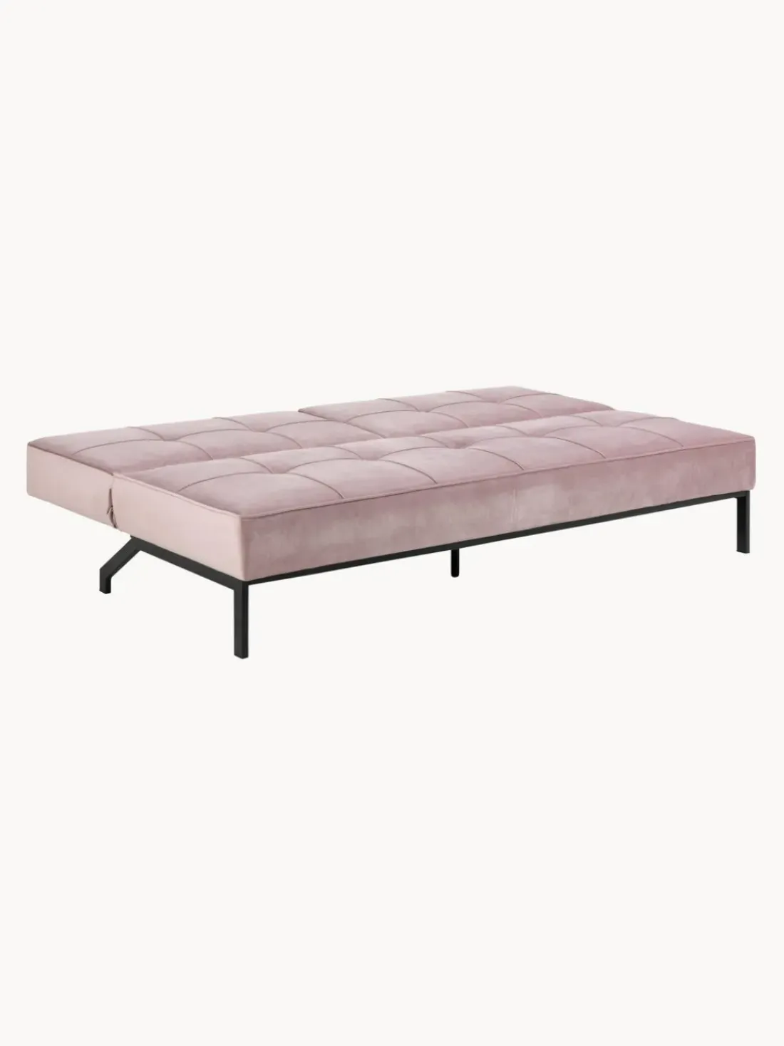Sofá cama de terciopelo Perugia (3 plazas)