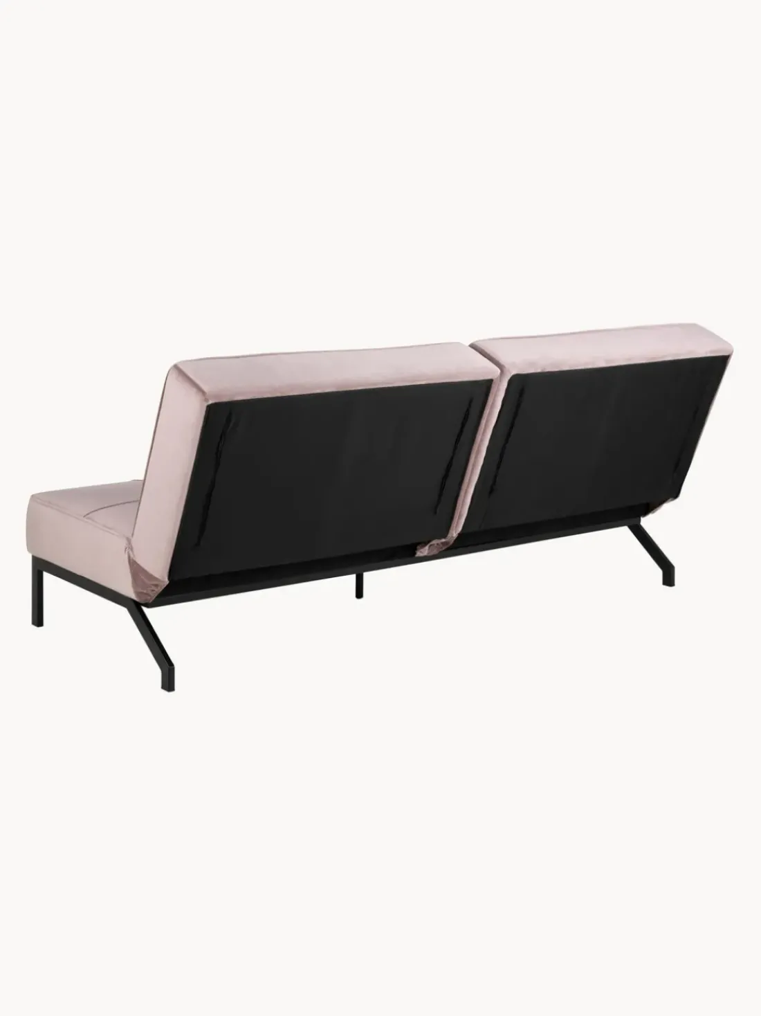 Sofá cama de terciopelo Perugia (3 plazas)