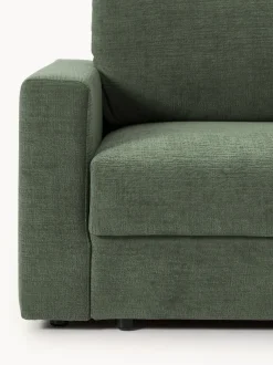 Sofá cama de terciopelo Tasha (3 plazas), con espacio de almacenamiento