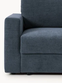 Sofá cama de terciopelo Tasha (3 plazas), con espacio de almacenamiento