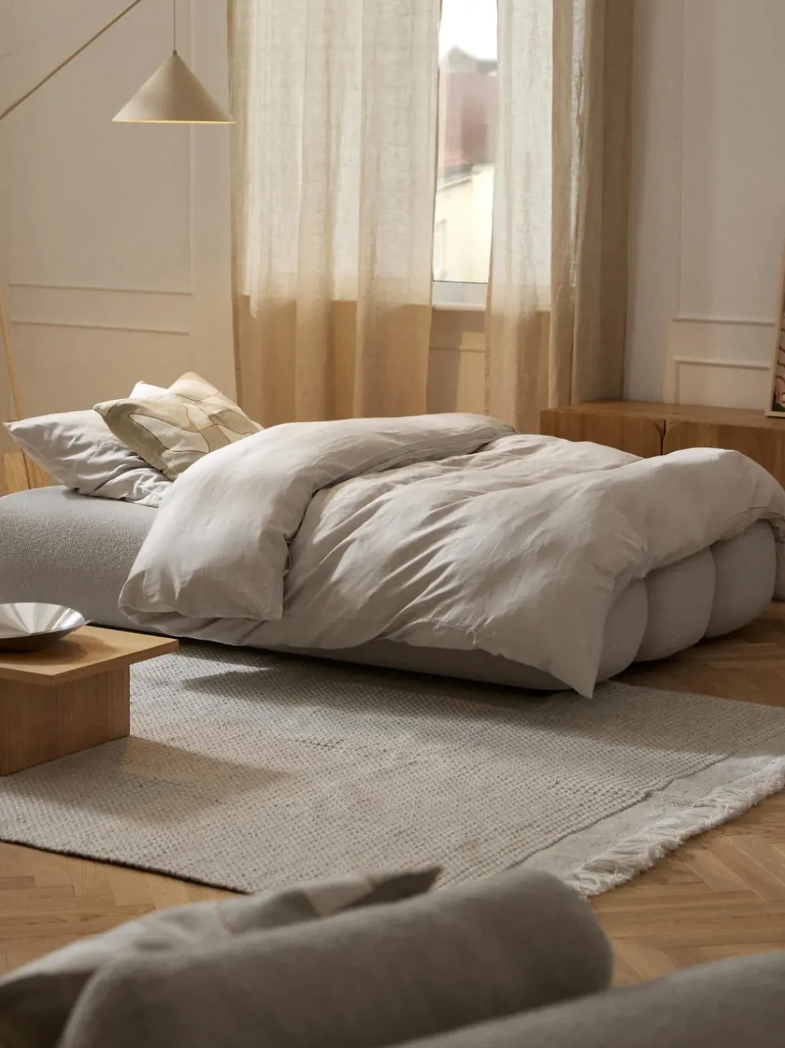 Sofá cama en borreguillo Caterpillar (3 plazas)
