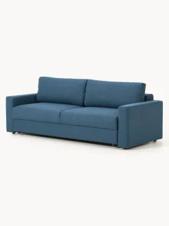 Sofá cama en tejido bouclé Tasha (3 plazas), con espacio de almacenamiento