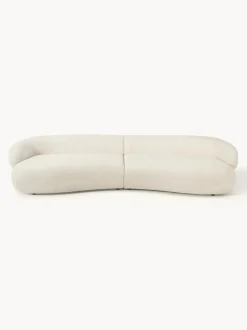 Sofá de borreguillo bouclé Alba (4 plazas)