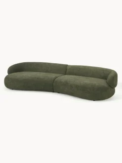 Sofá de borreguillo bouclé Alba (4 plazas)