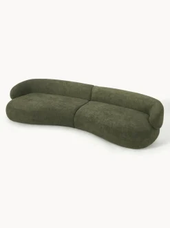 Sofá de borreguillo bouclé Alba (4 plazas)