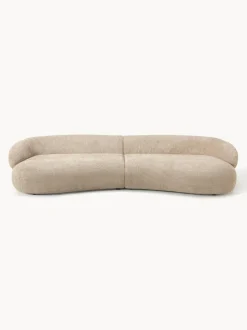 Sofá de borreguillo bouclé Alba (4 plazas)