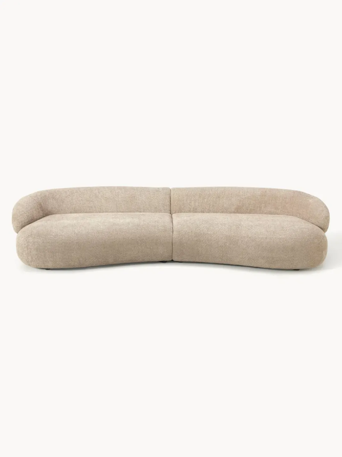 Sofá de borreguillo bouclé Alba (4 plazas)