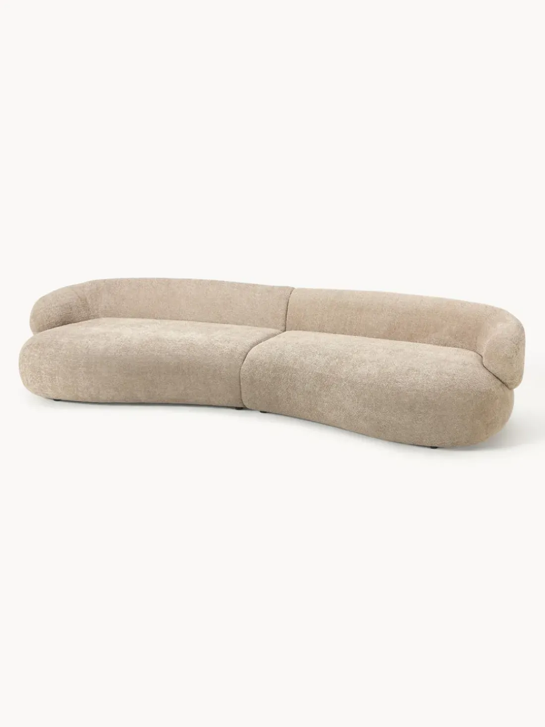 Sofá de borreguillo bouclé Alba (4 plazas)