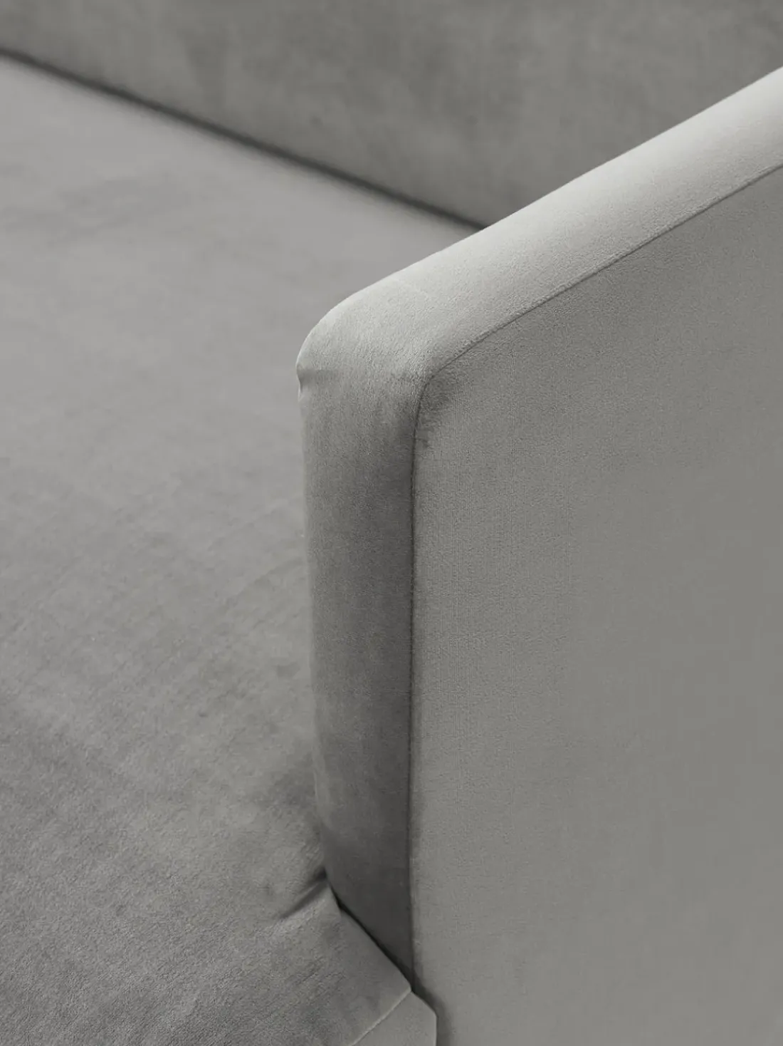 Sofá de terciopelo Fluente (2 plazas)