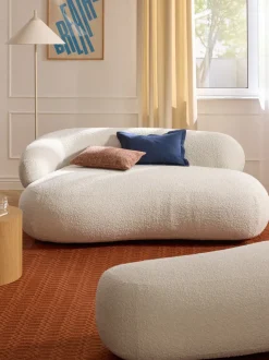 Sofá en tejido bouclé Alba (2 plazas)