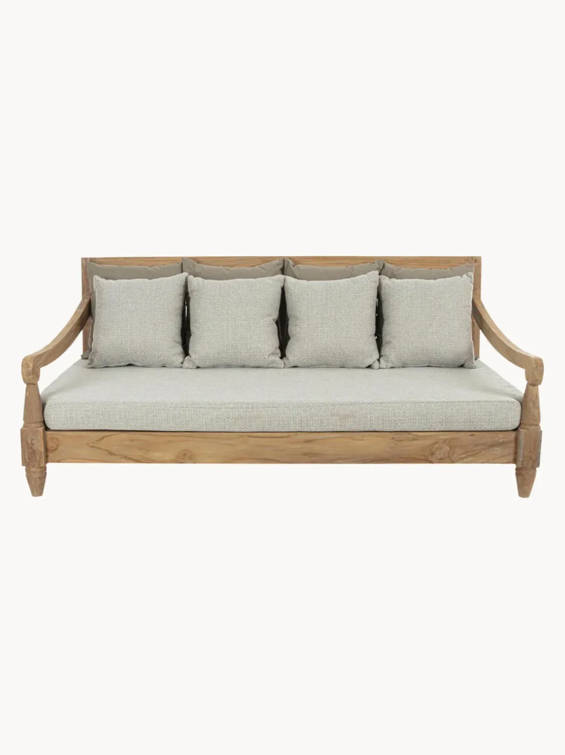 Sofá grande para exterior de madera Bali (4 plazas)