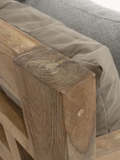 Sofá grande para exterior de madera Bali (4 plazas)