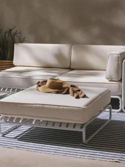 Sofá lounge modular rinconera para exterior Caio