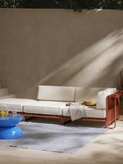 Sofá lounge modular rinconera para exterior Caio