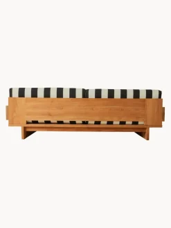Sofá lounge para exterior de madera de teca Stracciatella