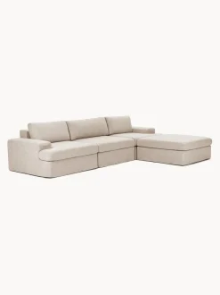 Sofá modular con reposapiés izquierdo/derecho Russell (4 plazas), desenfundable
