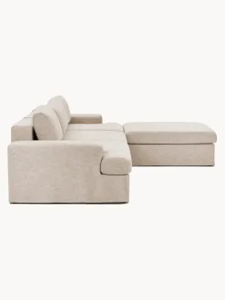 Sofá modular con reposapiés izquierdo/derecho Russell (4 plazas), desenfundable