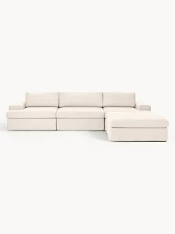 Sofá modular con reposapiés izquierdo/derecho Russell (4 plazas), desenfundable