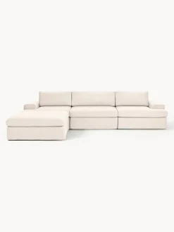 Sofá modular con reposapiés izquierdo/derecho Russell (4 plazas), desenfundable