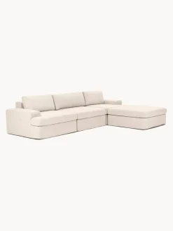 Sofá modular con reposapiés izquierdo/derecho Russell (4 plazas), desenfundable