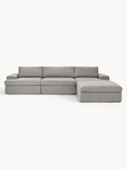 Sofá modular con reposapiés izquierdo/derecho Russell (4 plazas), desenfundable